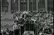 A Silent Film About A Civil Rights Rally In Chicago, Illinois Stock Footage