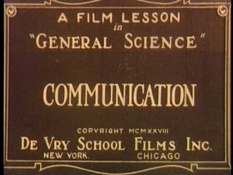 A silent film explaining communication technology. 스톡 동영상 75111356