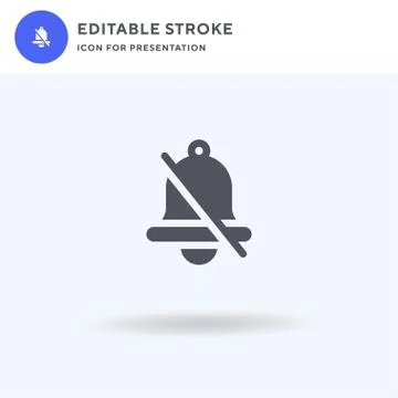 Silent icon vector, filled flat sign, solid pictogram isolated on white, logo Stock Illustration