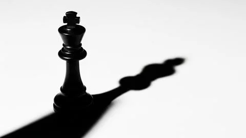 Silent king's shadow Stock Illustration