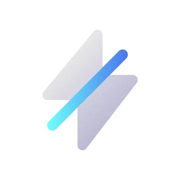 Silent mode pixel perfect flat gradient two-color ui icon 스톡 일러스트
