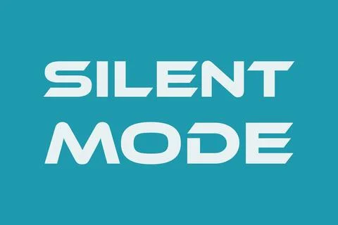 Silent Mode text vector t-shirt design Stock Illustration
