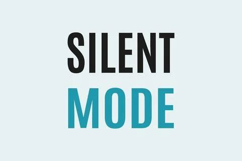 Silent Mode text vector t-shirt design Illustrazione stock
