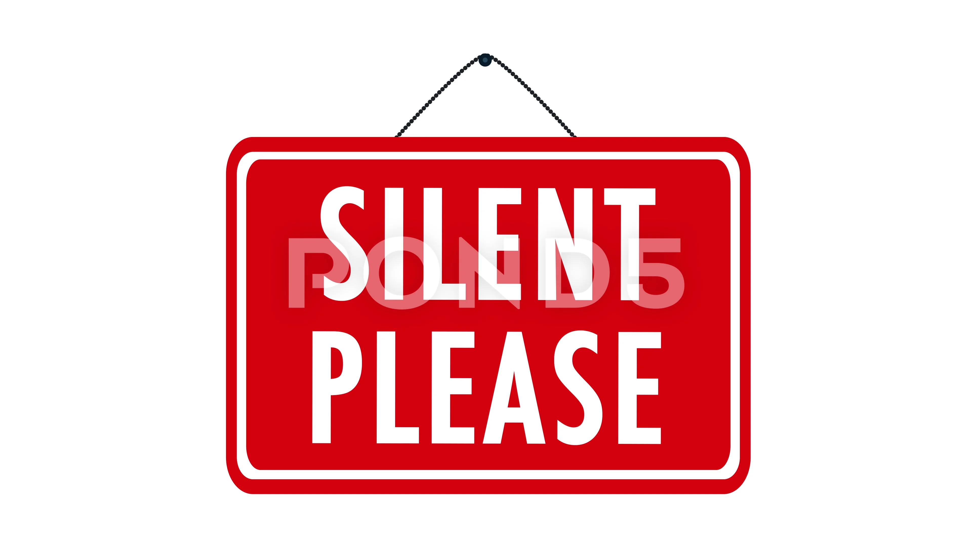 silence please signage