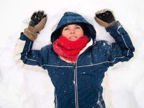 Silent snowfall Stock Photos