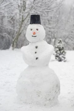 Silent snowman Stock Photos