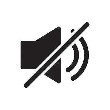 Silent Sound off icon vector for your web design, logo, UI. illustration 스톡 일러스트
