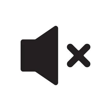 Silent Sound off icon vector for your web design, logo, UI. illustration Stock Illustration