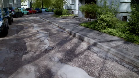 Silent streets reflect despair and the fragile state of urban survival. Stock Footage 309554397