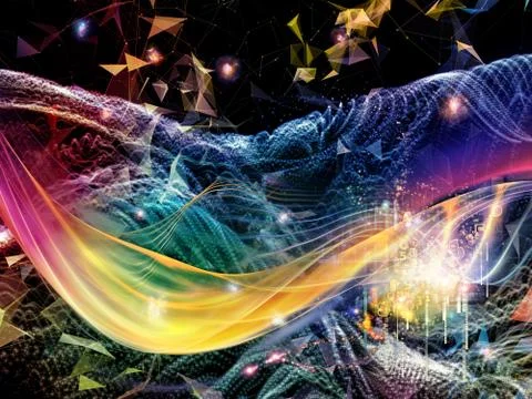 Silent Virtual World Stockillustratie