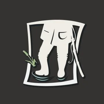 Silhouette of angle. Stock Illustration