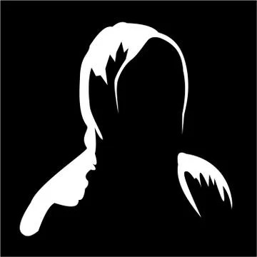 Silhouette of anonymous Stock Illustration