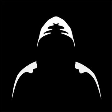 Silhouette of anonymous Stock Illustration