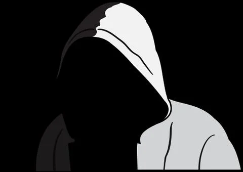 Silhouette of anonymous Stock Illustration