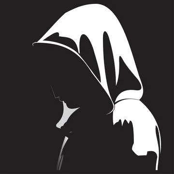 Silhouette of anonymous Stock Illustration