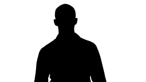 Silhouette Attractive arab model walking. Illustrazione stock