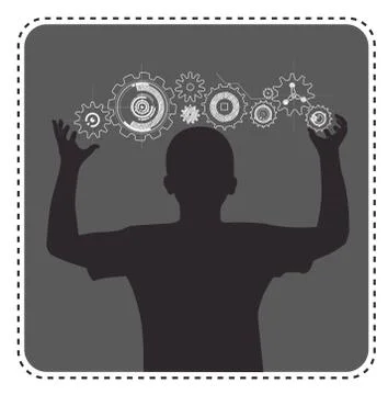 Silhouette avatar programmer イラスト素材