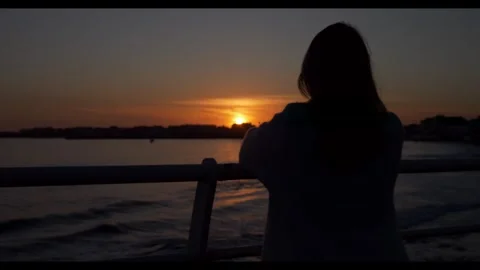 Silhouette. Backlight. Slow motion, panning 4K Stock Footage 274468147