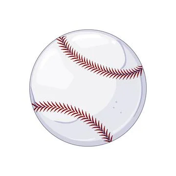 Silhouette baseball ball cartoon vector illustration 库存插图