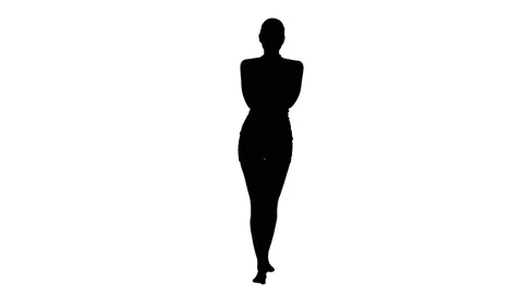 pic Woman Walking Away From Man Silhouette royalty free silhouette walking away