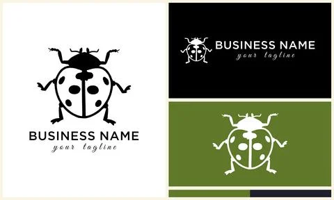 Silhouette beetle insect ant template Illustration
