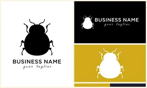 Silhouette beetle insect ant template Illustration