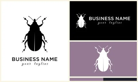 Silhouette beetle insect ant template Illustration