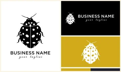 Silhouette beetle insect ant template Illustration