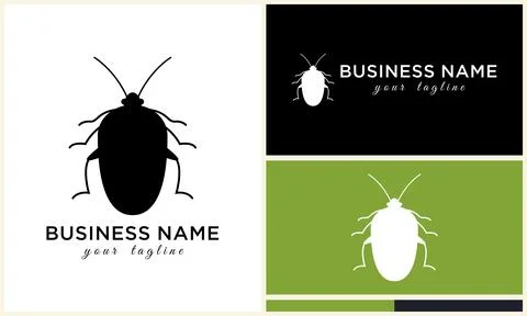Silhouette beetle insect ant template Illustration