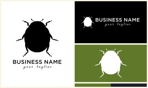 Silhouette beetle insect ant template Illustration