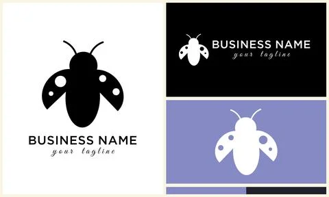 Silhouette beetle insect ant template Illustration