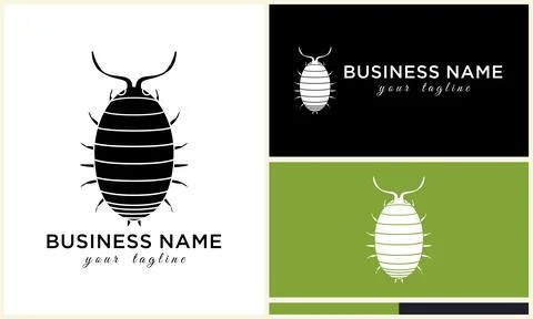 Silhouette beetle insect ant template Illustration