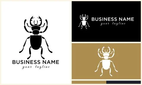 Silhouette beetle insect ant template Illustrazione stock