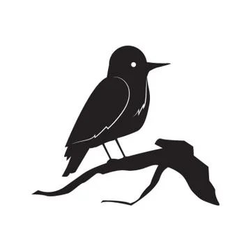 Silhouette of Bird Stock-Illustration