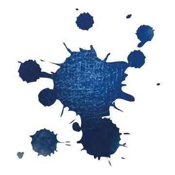 Silhouette blotch with blue background Stock Illustration