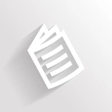 Silhouette of book. Stock Illustration