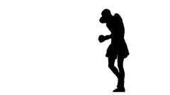 Shadow Boxing. Black Silhouette on a White Background, Sports Stock Footage  ft. alpha & boxer - Envato Elements