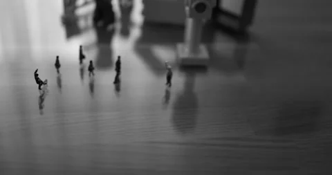 Silhouette of a boy playing in a room Stock Footage 270460895