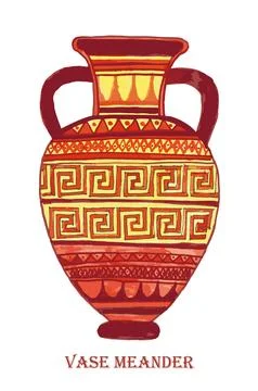 The silhouette of a broken amphora. Stock Illustration