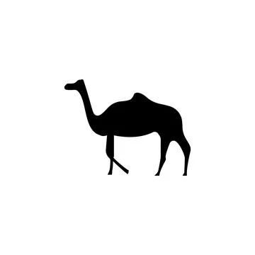 Silhouette of a camel icon. Element of animals icon for mobile concept and web Stock Illustration