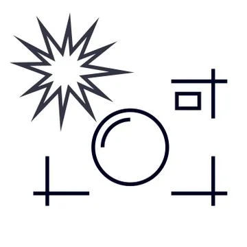 Silhouette of the camera. A camera icon for websites, programs, applications 스톡 일러스트