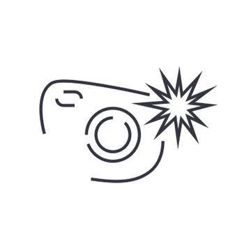 Silhouette of the camera. A camera icon for websites, programs, applications 스톡 일러스트