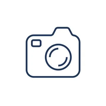 Silhouette of the camera. A camera icon for websites, programs, applications Illustrazione stock