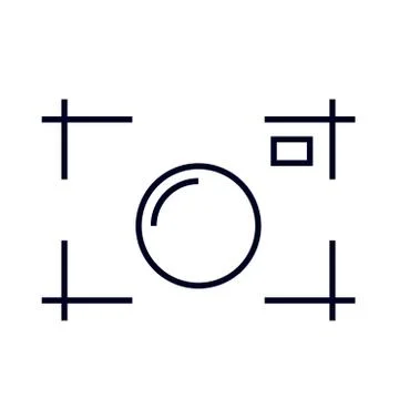 Silhouette of the camera. A camera icon for websites, programs, applications Illustrazione stock