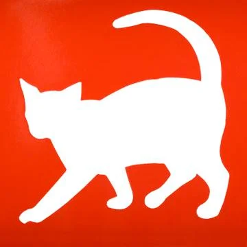 Silhouette of a cat Ilustração Stock