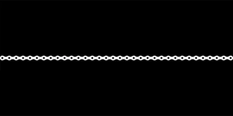 Silhouette of the Chain Stock Illustration