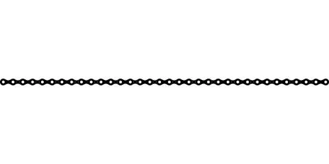 Silhouette of the Chain Stock Illustration