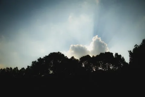 Silhouette of cloud Stock Photos