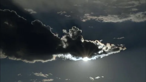 Silhouette clouds, timelapse. Stock Footage 82331308