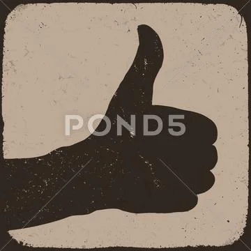Like silhouette on coffee colored grunge background. vector, eps 10 Stock Illustration